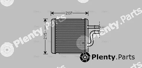 AVA Quality Cooling DW6060 — Heat Exchanger, interior heating