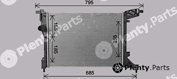 AVA Quality Cooling FT2470 — Radiator, engine cooling