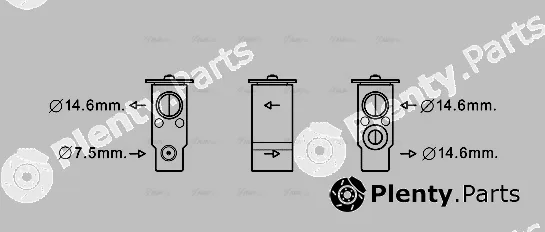 Ava Quality Cooling HY1397 — Expansion Valve, air conditioning