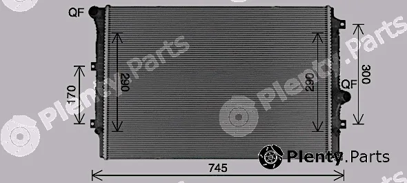 Ava Quality Cooling VN2428 — Radiator, engine cooling