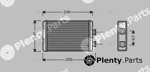 Ava Quality Cooling BWA6210 — Heat Exchanger, interior heating