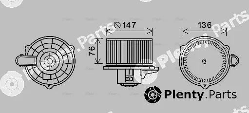 Ava Quality Cooling KA8248 — Interior Blower