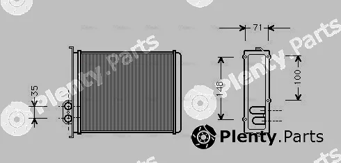 Ava Quality Cooling VOA6085 — Heat Exchanger, interior heating