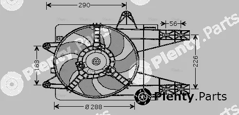 Ava Quality Cooling FT7284 — Fan, engine cooling