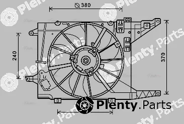 AVA Quality Cooling RT7550 — Fan, engine cooling