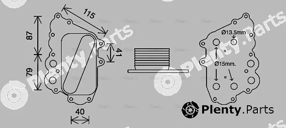 Ava Quality Cooling MS3713 — Oil Cooler, engine oil