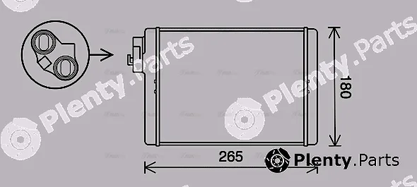 Ava Quality Cooling AI6408 — Heat Exchanger, interior heating