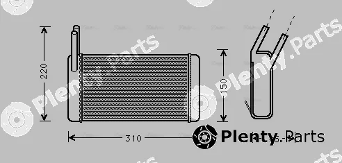 Ava Quality Cooling AU6131 — Heat Exchanger, interior heating