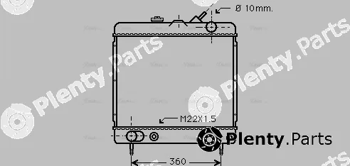 AVA Quality Cooling PE2034 — Radiator, engine cooling