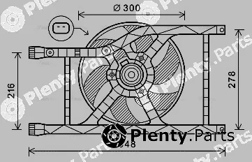 Ava Quality Cooling FT7593 — Fan, engine cooling