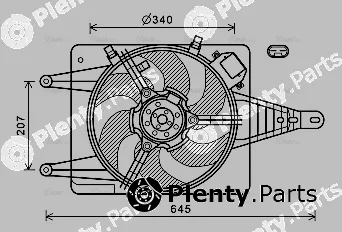 AVA Quality Cooling AL7524 — Fan, engine cooling