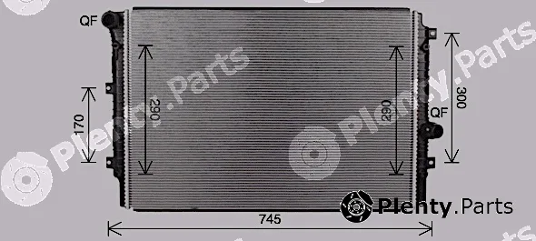 Ava Quality Cooling VN2414 — Radiator, engine cooling