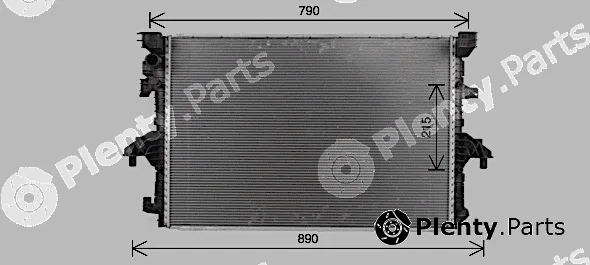 Ava Quality Cooling VN2436 — Radiator, engine cooling