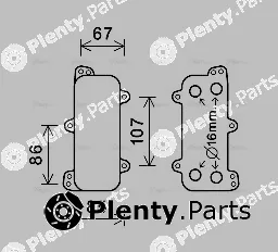 Ava Quality Cooling VN3392 — Oil Cooler, engine oil