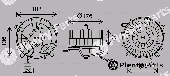 Ava Quality Cooling MS8689 — Interior Blower