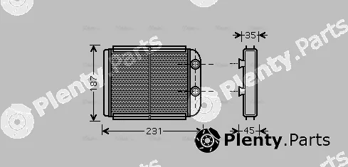 Ava Quality Cooling VO6132 — Heat Exchanger, interior heating