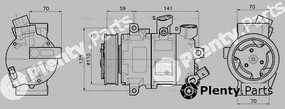 Ava Quality Cooling VNAK341 — Compressor, air conditioning