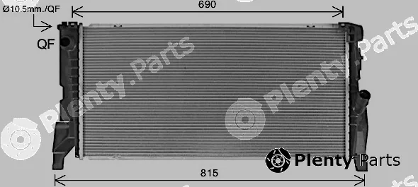Ava Quality Cooling BW2588 — Radiator, engine cooling