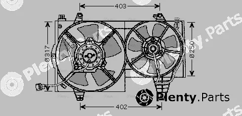Ava Quality Cooling VO7505 — Fan, engine cooling