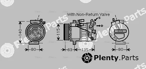 Ava Quality Cooling RTK487 — Compressor, air conditioning