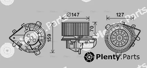 AVA Quality Cooling PE8393 — Interior Blower