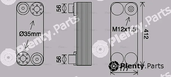 Ava Quality Cooling SC3055 — Oil Cooler, retarder