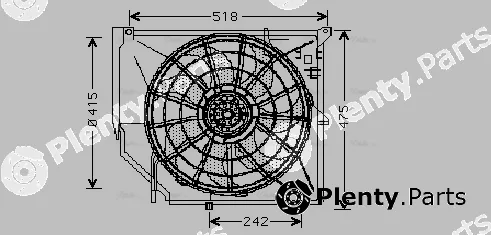 AVA Quality Cooling BW7502 — Fan, engine cooling