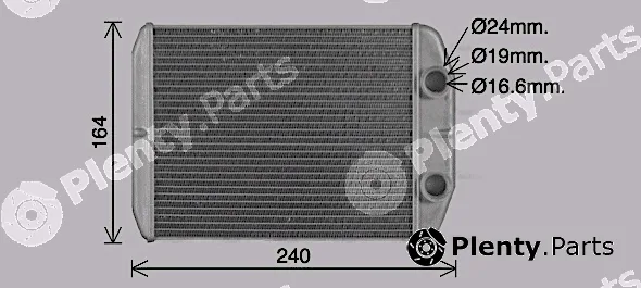 Ava Quality Cooling FT6476 — Heat Exchanger, interior heating