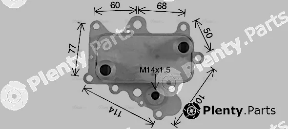 Ava Quality Cooling AL3152 — Oil Cooler, engine oil