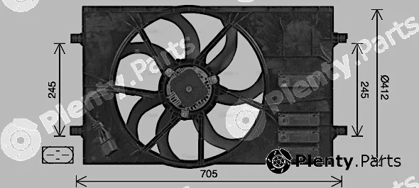 Ava Quality Cooling AI7524 — Fan, engine cooling