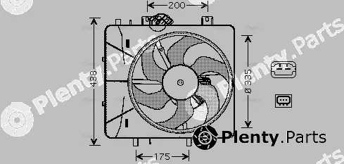 AVA Quality Cooling CN7527 — Fan, engine cooling