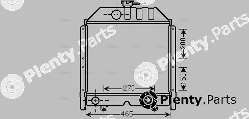 Ava Quality Cooling FT2424 — Radiator, engine cooling