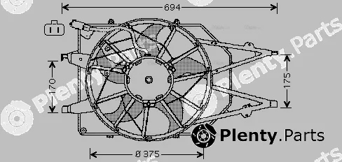 Ava Quality Cooling FD7532 — Fan, engine cooling