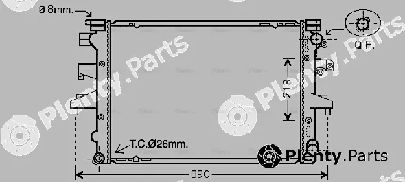 Ava Quality Cooling VN2232 — Radiator, engine cooling