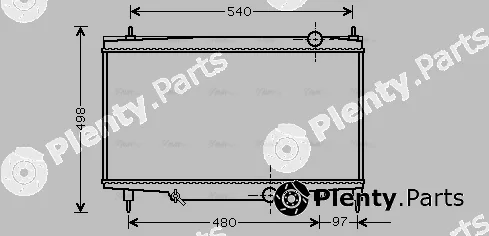 Ava Quality Cooling PE2229 — Radiator, engine cooling