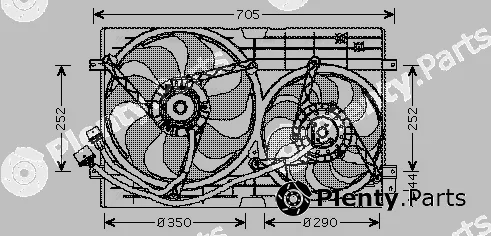 Ava Quality Cooling VN7508 — Fan, engine cooling