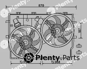 Ava Quality Cooling FT7586 — Fan, engine cooling