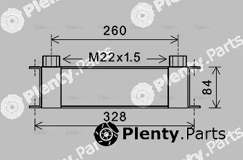 Ava Quality Cooling DZ3031 — Oil Cooler, engine oil