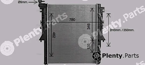 Ava Quality Cooling MT2280 — Radiator, engine cooling