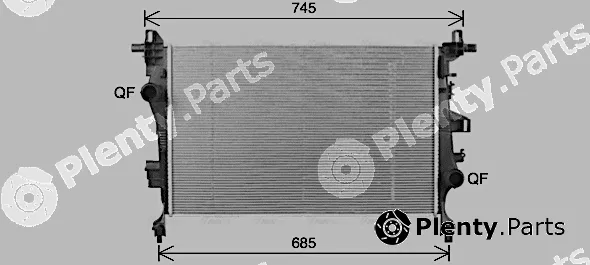 Ava Quality Cooling FT2468 — Radiator, engine cooling