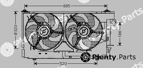 Ava Quality Cooling CN7518 — Fan, engine cooling