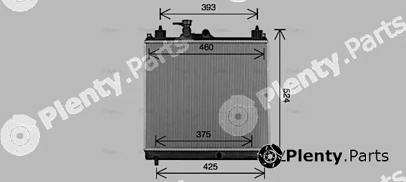 AVA Quality Cooling SZ2163 — Radiator, engine cooling
