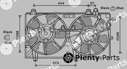 AVA Quality Cooling MZ7544 — Fan, engine cooling
