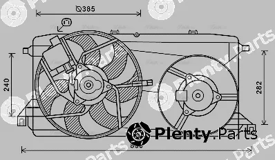 AVA Quality Cooling FD7580 — Fan, engine cooling