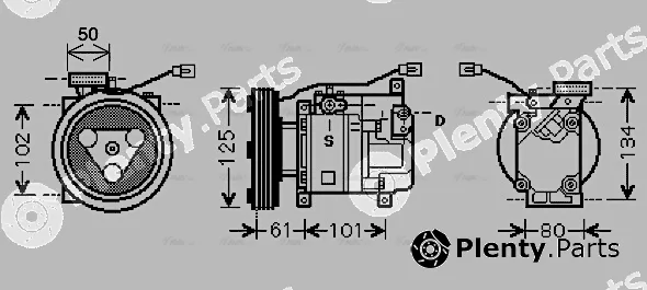 Ava Quality Cooling MZK207 — Compressor, air conditioning