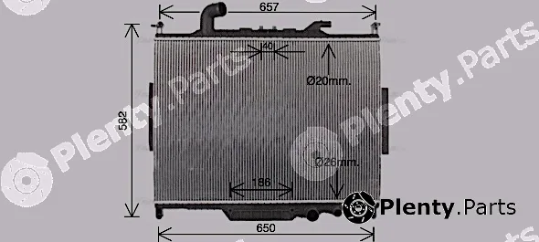 Ava Quality Cooling AU2336 — Radiator, engine cooling