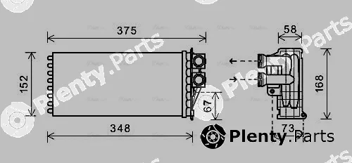 AVA Quality Cooling PEA6359 — Heat Exchanger, interior heating