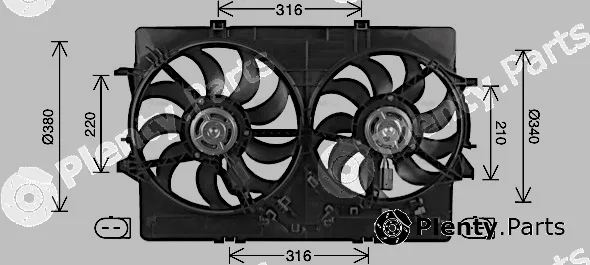 Ava Quality Cooling AI7522 — Fan, engine cooling