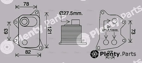 Ava Quality Cooling AI3420 — Oil Cooler, engine oil