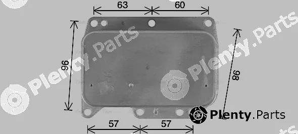 Ava Quality Cooling OL3710 — Oil Cooler, engine oil